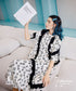 Ruffle Tape Floral Dress